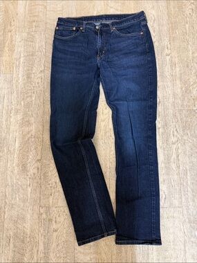 Men's Levi’s 511 Slim-Straight Jeans in Dark Blue Denim Size 34x34